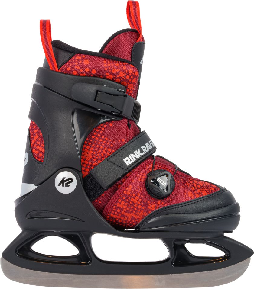 K2 Rink Raven ICE BOA - black - red - Junior Ice Skates - Kinder Schlittschuhe 1 K2 Rink Raven ICE BOA - black - red - Junior Ice Skates - Kinder Schlittschuhe