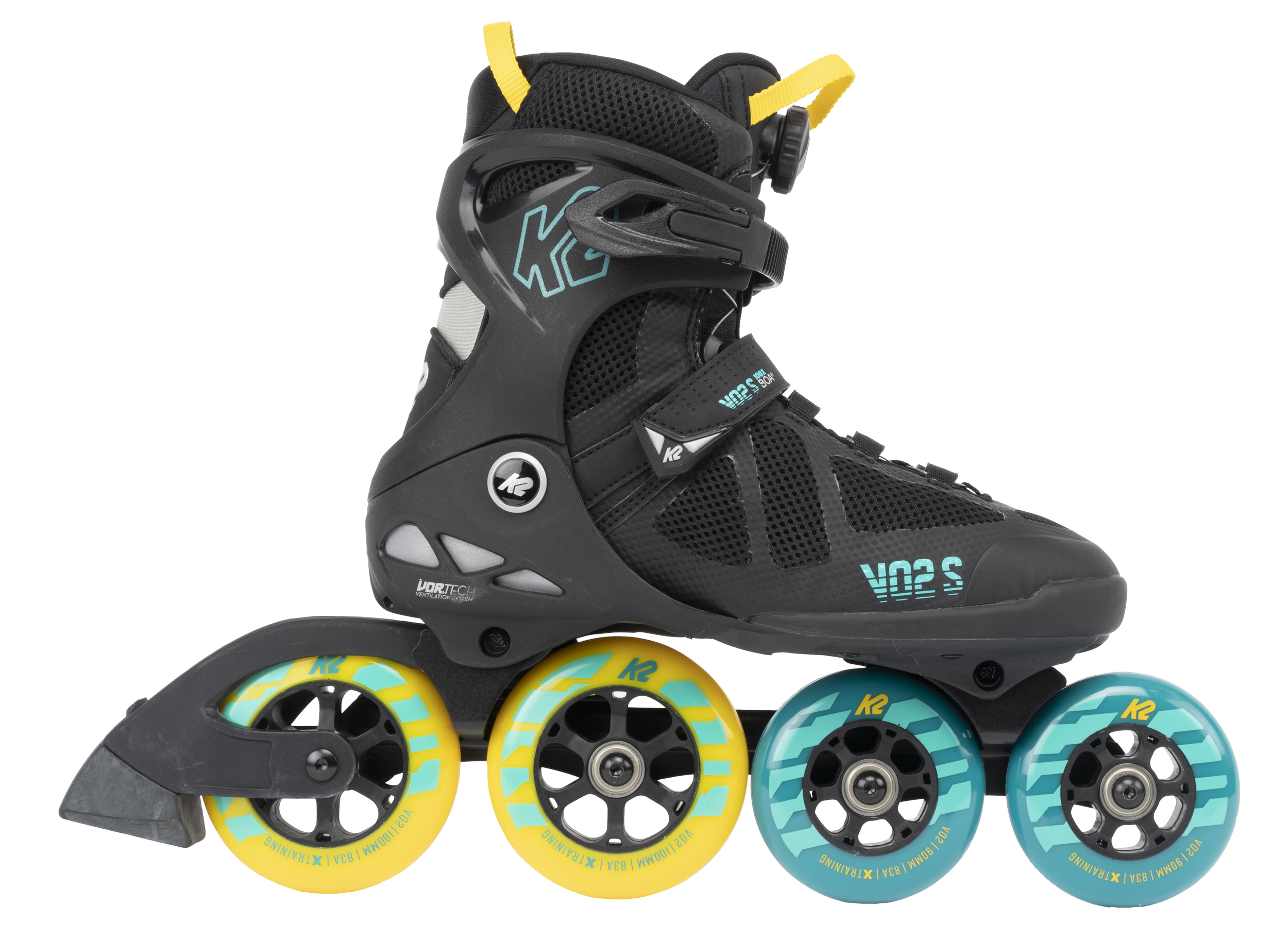 K2 VO2 100 X Boa Men Skate - black-blue-yellow - Herrenskate 2 K2 VO2 100 X Boa Men Skate - black-blue-yellow - Herrenskate – Bild 2