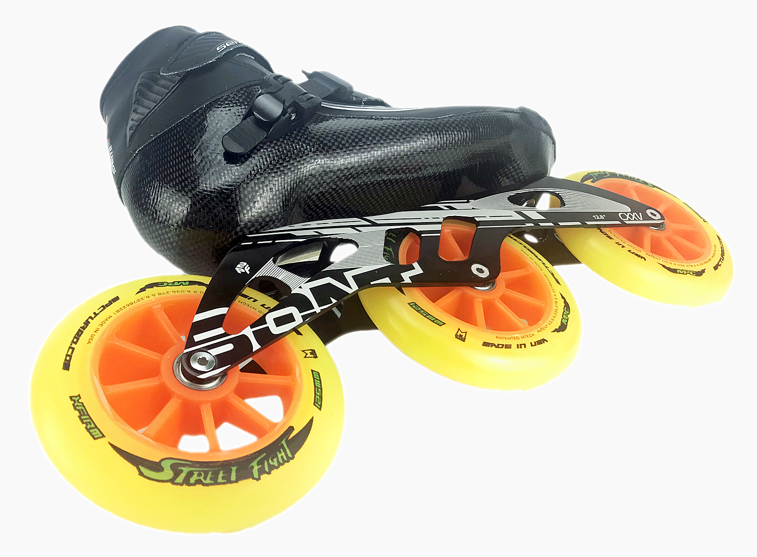 Bont Semi Race Skate Schwarz mit 125mm 3 Bont Semi Race Skate Schwarz mit 125mm – Bild 3