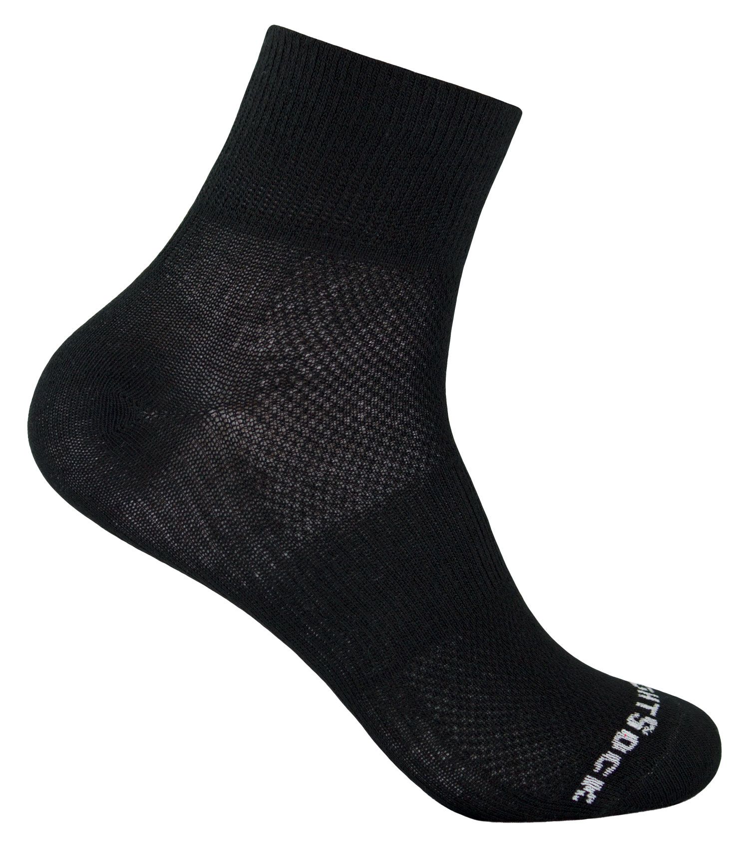 WRIGHTSOCK Coolmesh II Quarter Socken Schwarz 1 WRIGHTSOCK Coolmesh II Quarter Socken Schwarz