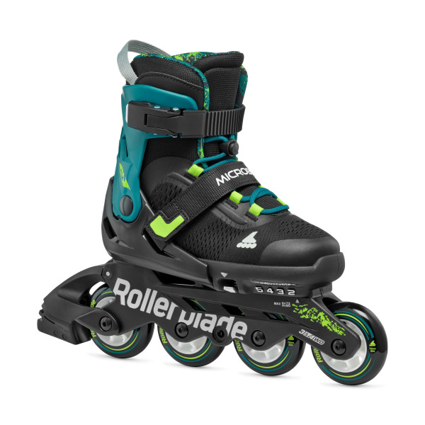 Rollerblade - Microblade XT Kids Skates - black-petrol green 1 Rollerblade - Microblade XT Kids Skates - black-petrol green