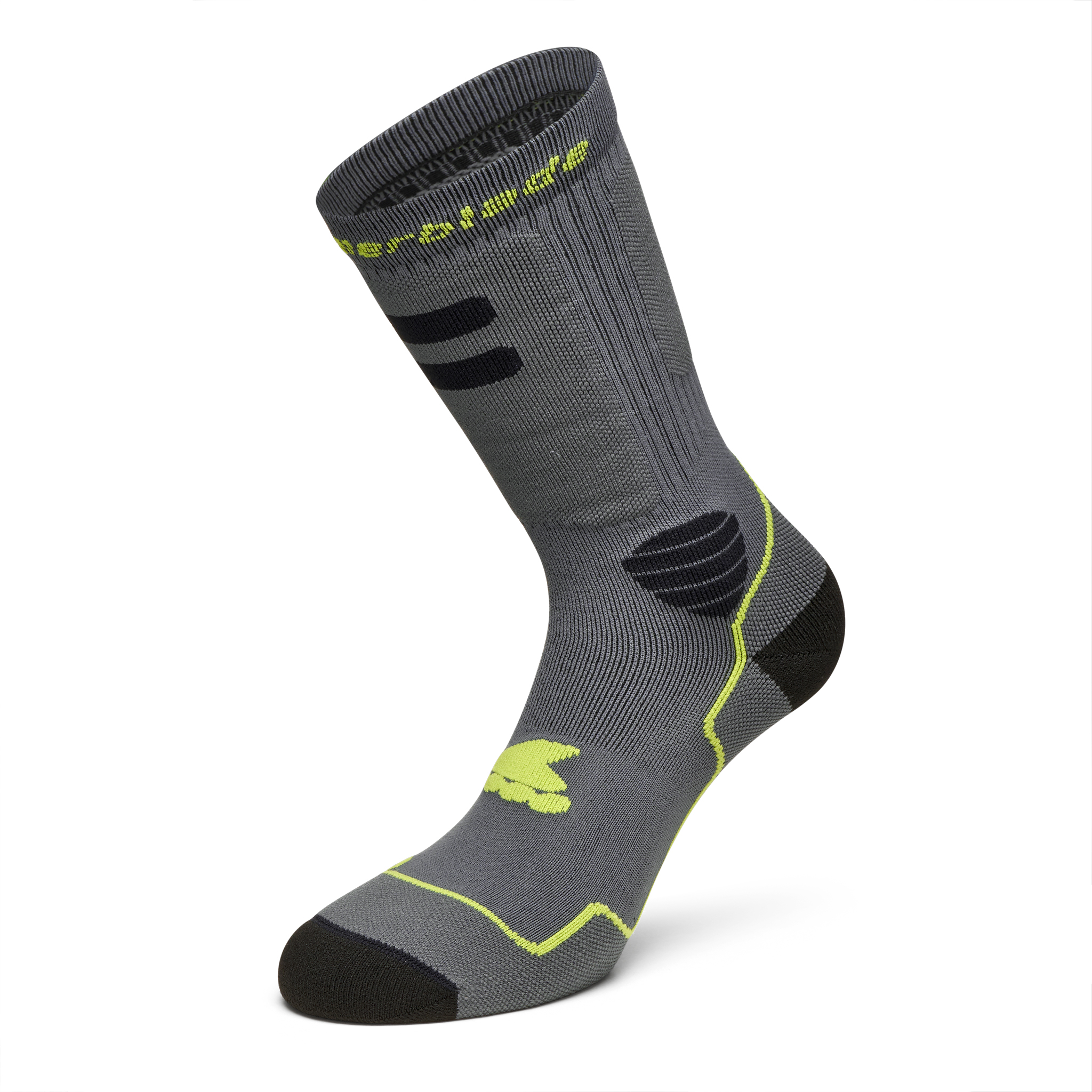 Rollerblade HIGH PERFORMANCE SOCKS ANTHRACITE/LIME 1 Rollerblade HIGH PERFORMANCE SOCKS ANTHRACITE/LIME