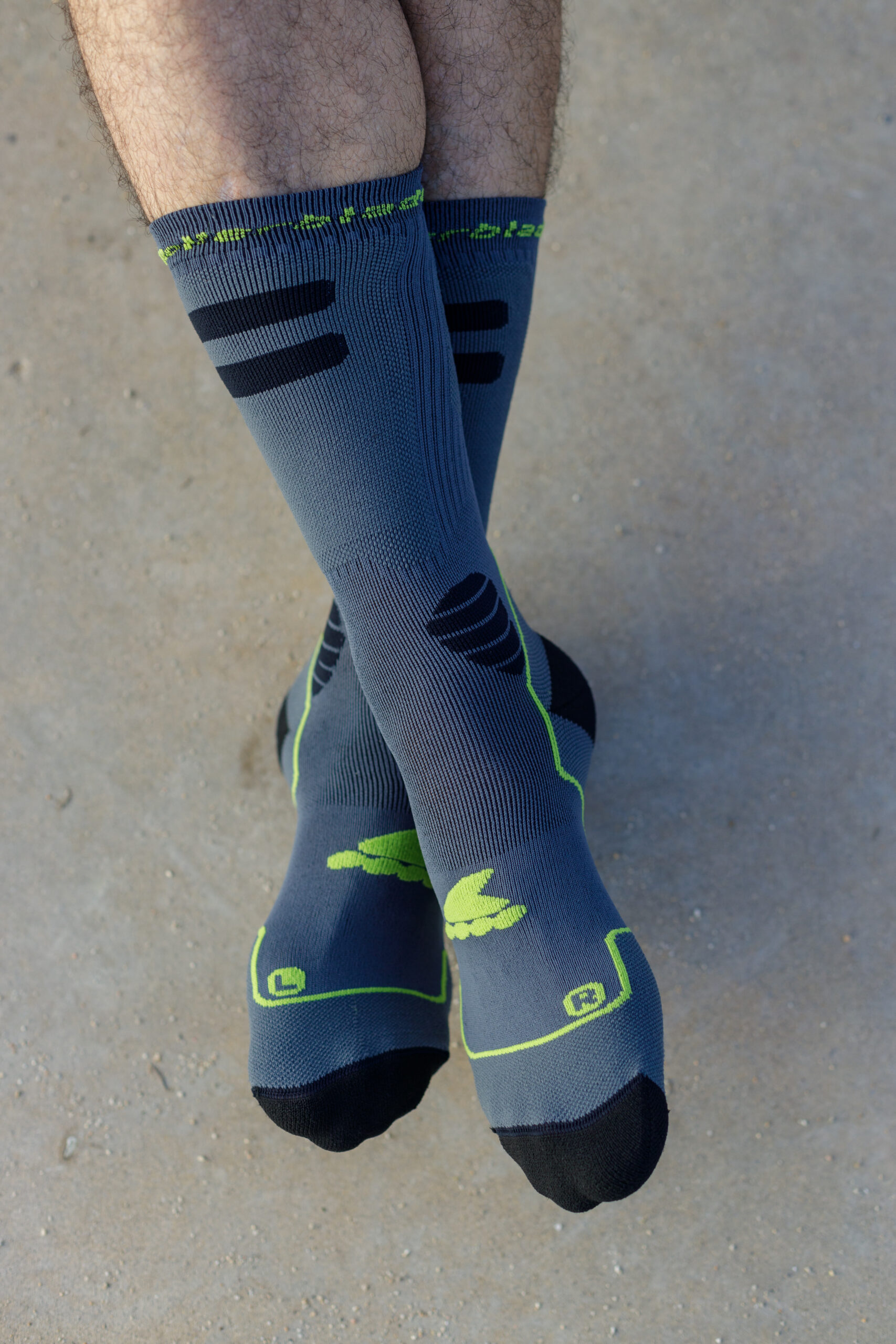 Rollerblade HIGH PERFORMANCE SOCKS ANTHRACITE/LIME 2 Rollerblade HIGH PERFORMANCE SOCKS ANTHRACITE/LIME – Bild 2