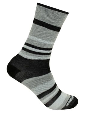 Wrightsock ECO EXPLORE crew Light Black Stripes
