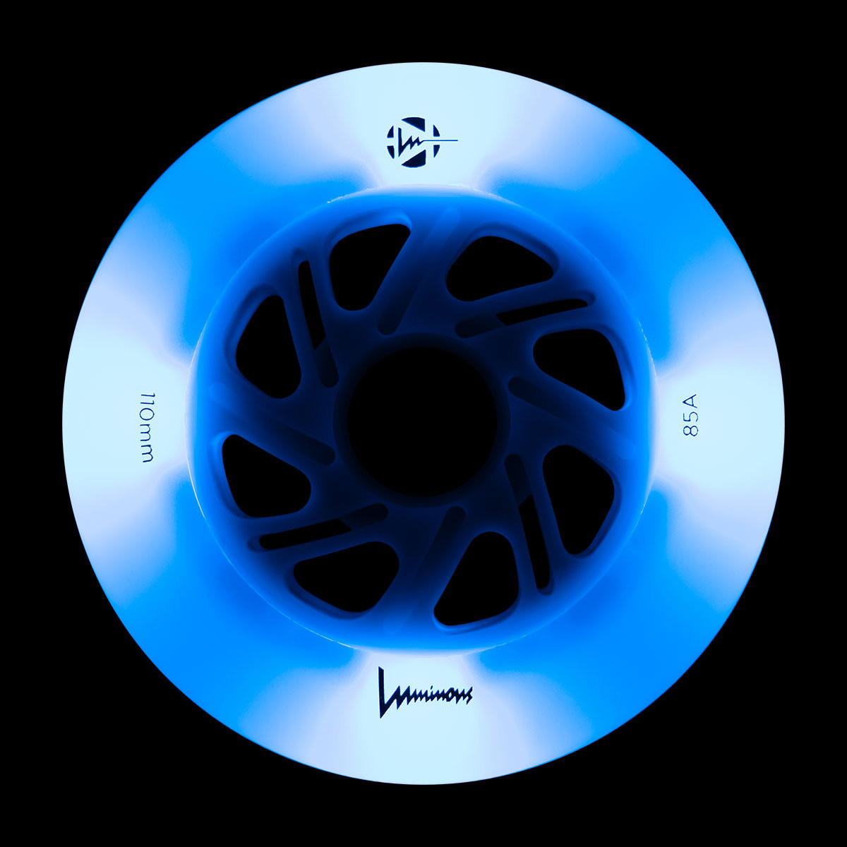 Luminous-LED Wheels Blue ocean glow - blue led 110mm/85A 1 Luminous-LED Wheels Blue ocean glow - blue led 110mm/85A