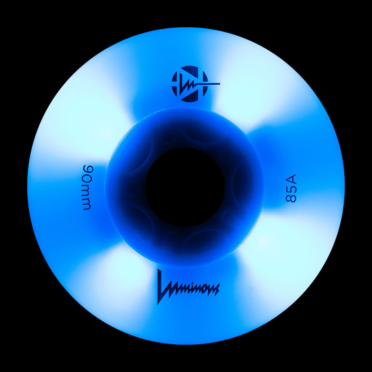 Luminous-LED Wheels BLUE OCEAN GLOW + BLUE LED 90mm/85A 1 Luminous-LED Wheels BLUE OCEAN GLOW + BLUE LED 90mm/85A