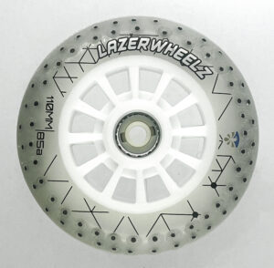 Lazerwheels Leuchtrolle white 110/85A (Stück)