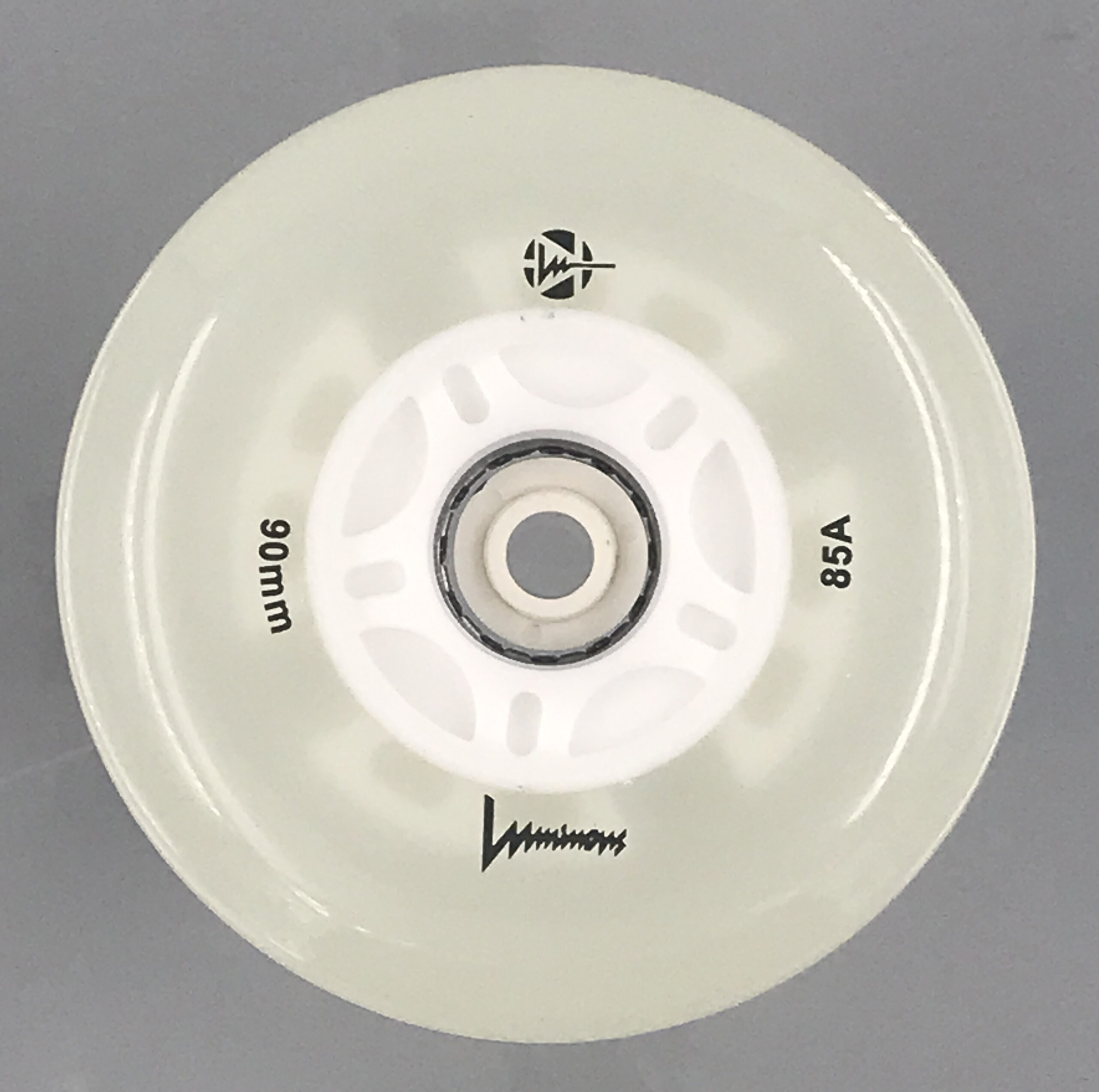 Luminous-LED Wheels White-Glow 90mm/85A 1 Luminous-LED Wheels White-Glow 90mm/85A