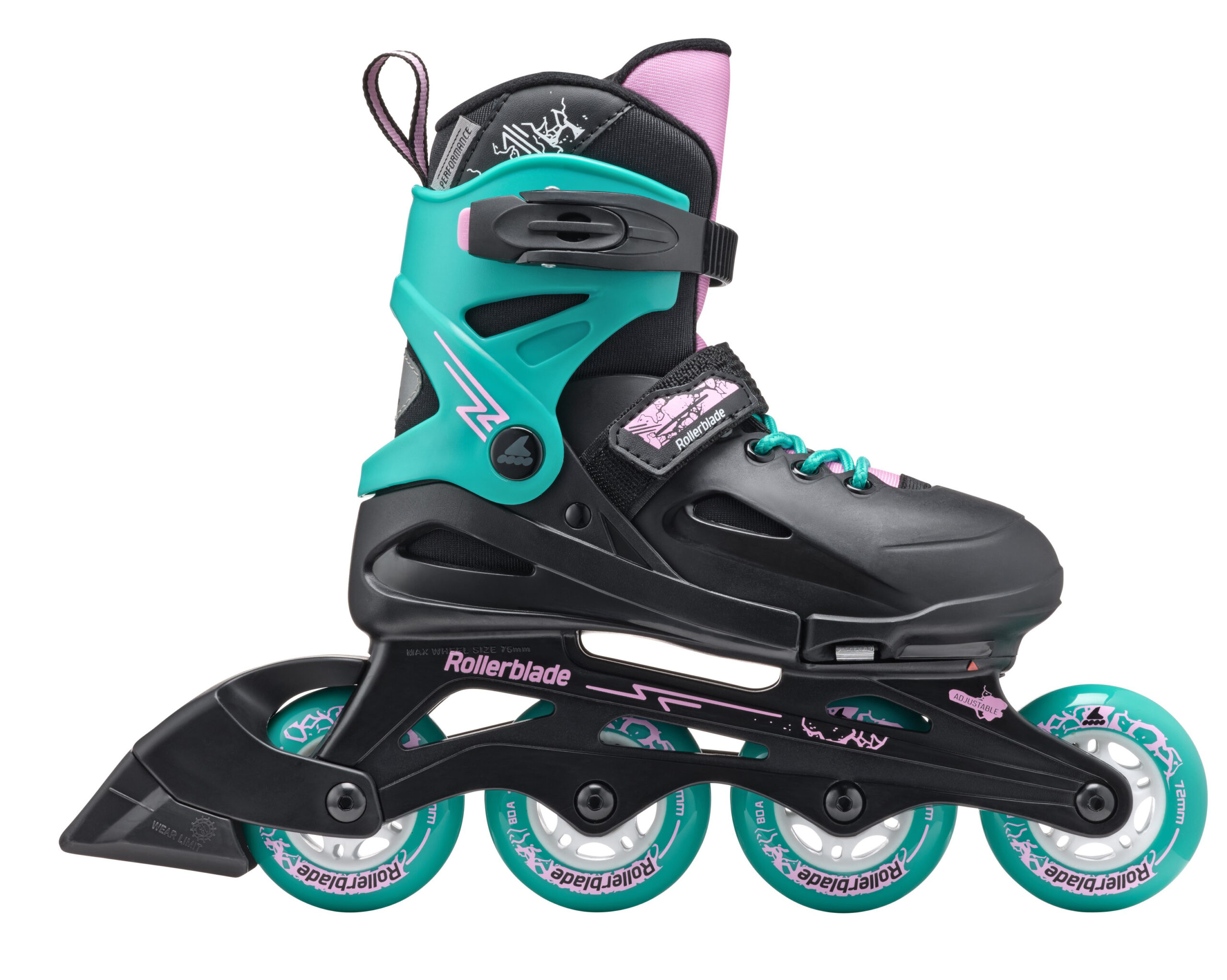 Rollerblade - Fury schwarz meeresgrün- Kids Skates - Kinderskate 3 Rollerblade - Fury schwarz meeresgrün- Kids Skates - Kinderskate – Bild 3