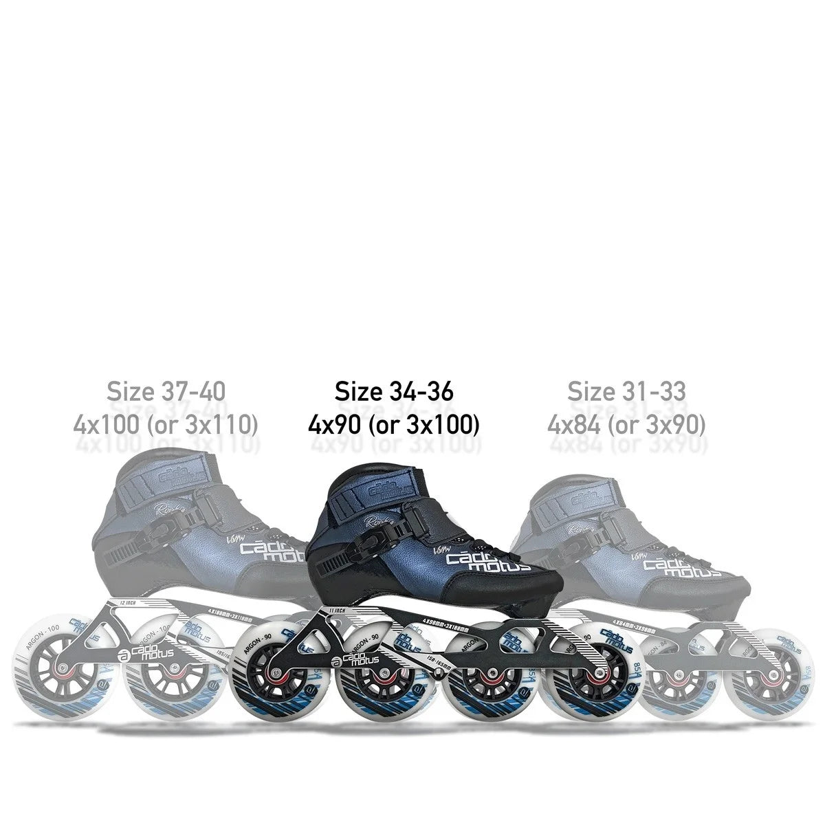 Rookie Two Kids Inline Skate 4x84 | 3x90 race setup + extra ankle support 3 Rookie Two Kids Inline Skate 4x84 | 3x90 race setup + extra ankle support – Bild 3
