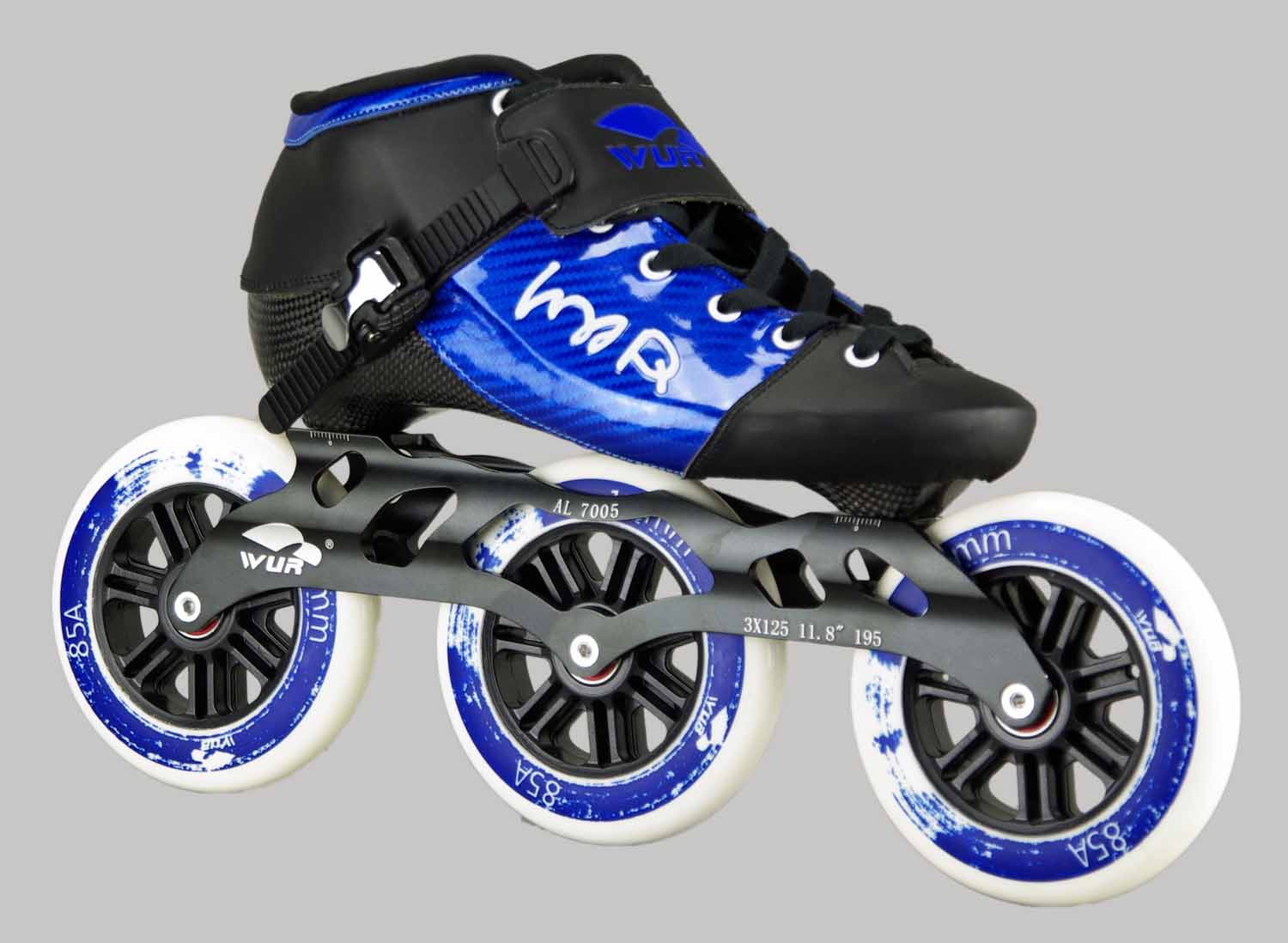 Wurskate ZQ Speed Skate blau 125mm Rolle 1 Wurskate ZQ Speed Skate blau 125mm Rolle