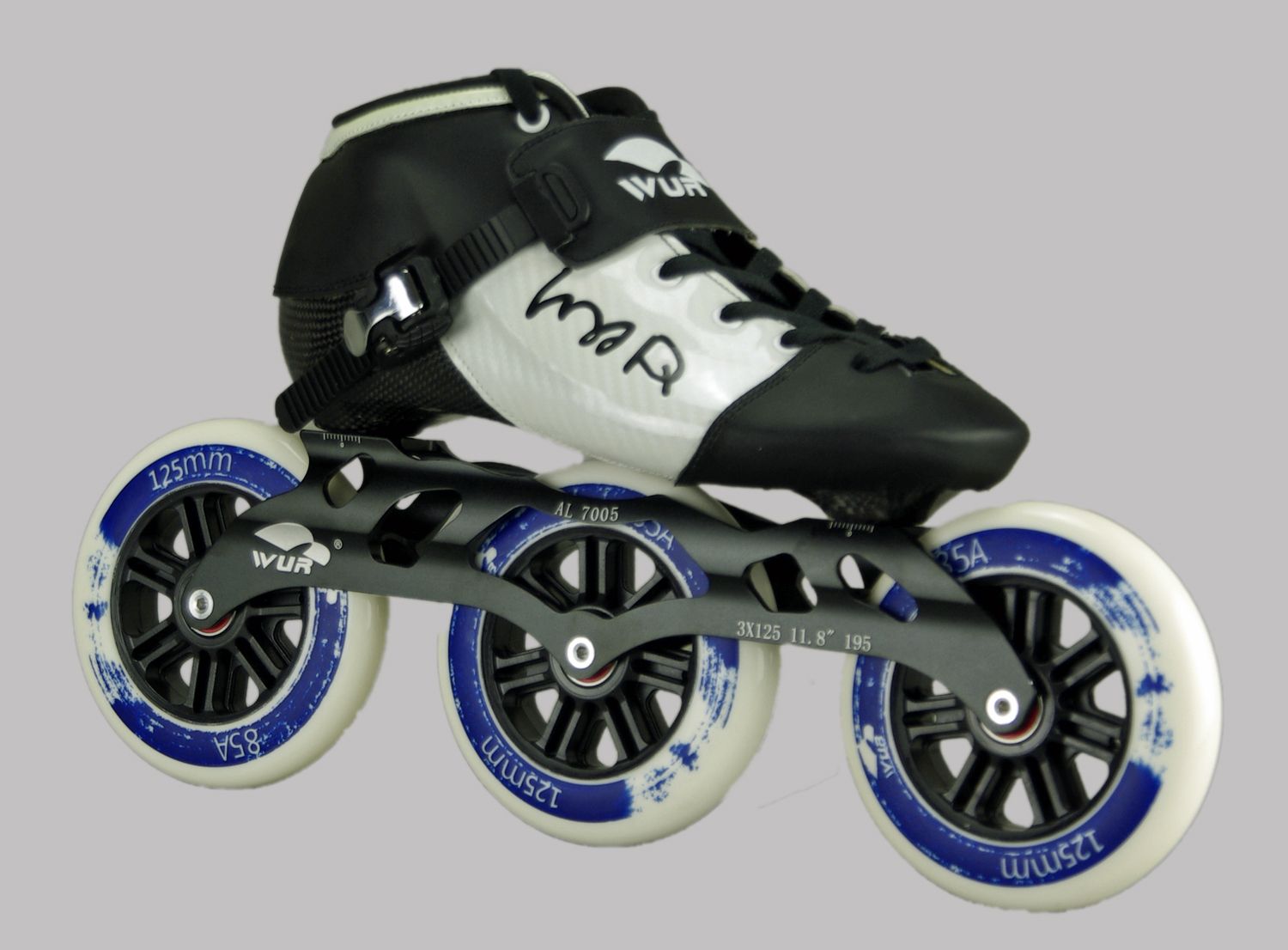 Wurskate ZQ Speed Skate weiss 125mm Rolle 1 Wurskate ZQ Speed Skate weiss 125mm Rolle